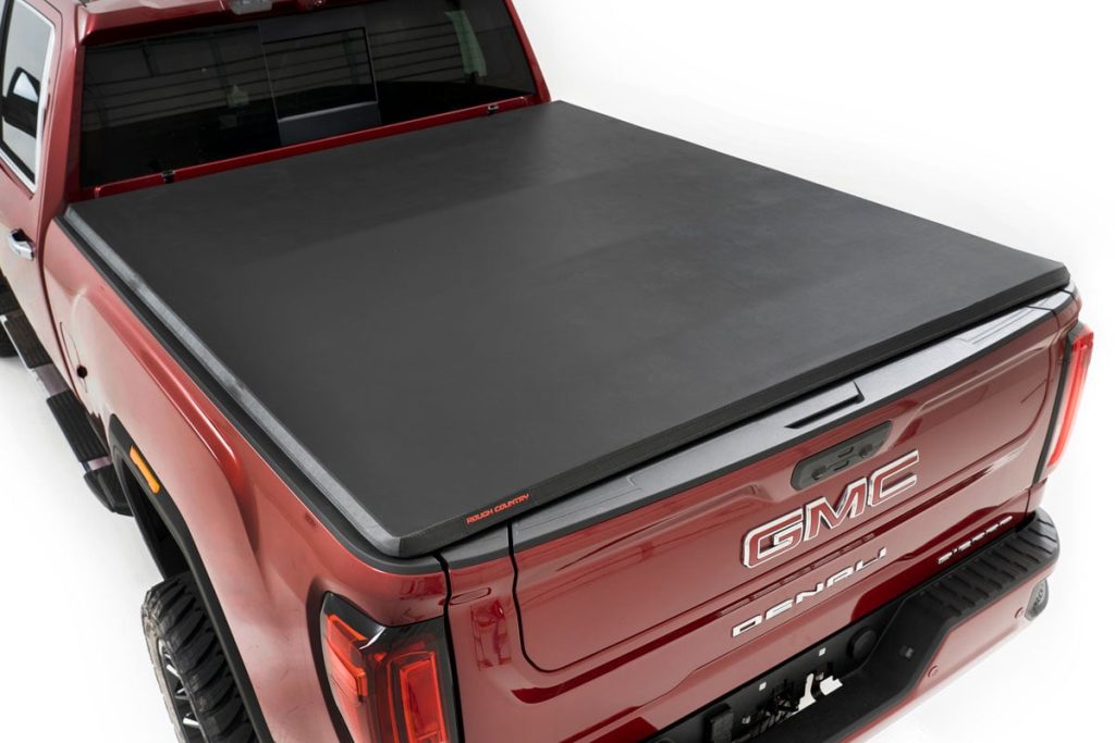 Rough Country Soft Tri-Fold Bed Cover 6’9″ Bed Chevy/GMC 2500HD/3500HD (20-26)