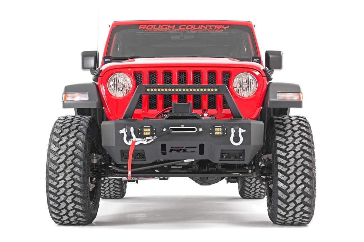 Rough Country 3.5 Inch Lift Kit C/A Drop Front D/S M1R Jeep Wrangler JL Rubicon (18-23)