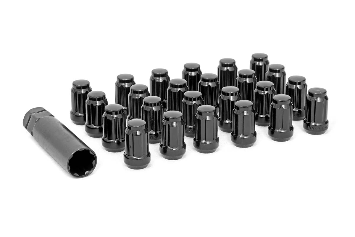 Rough Country 1/2x20 Lug Nut Set of 24 Black
