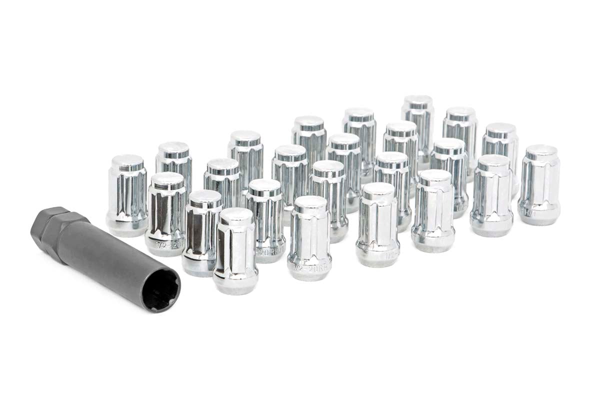 Rough Country Lug Nut Set 1/2x20 24 Qty Chrome