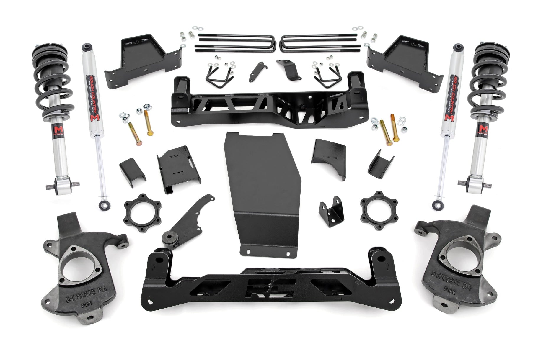 Rough Country 6 Inch Lift Kit Cast Steel M1 Struts/M1 Chevy/GMC 1500 (14-18 & Classic)