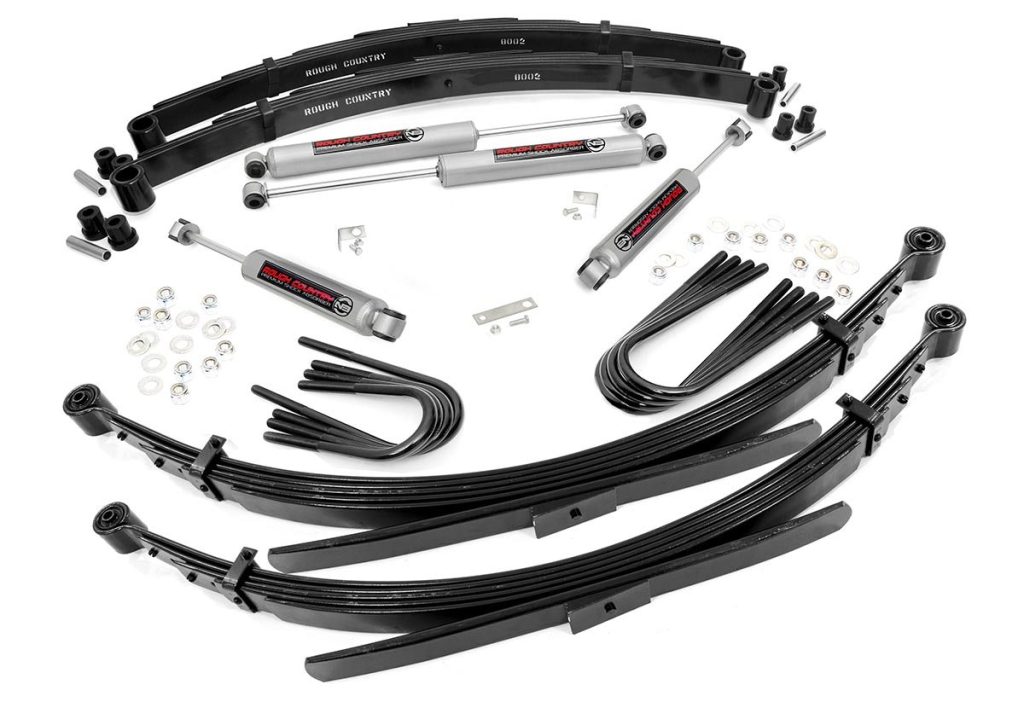 Rough Country 2 Inch Lift Kit 56 Inch RR Springs Chevy/GMC 3/4-Ton Suburban 4WD (88-91)
