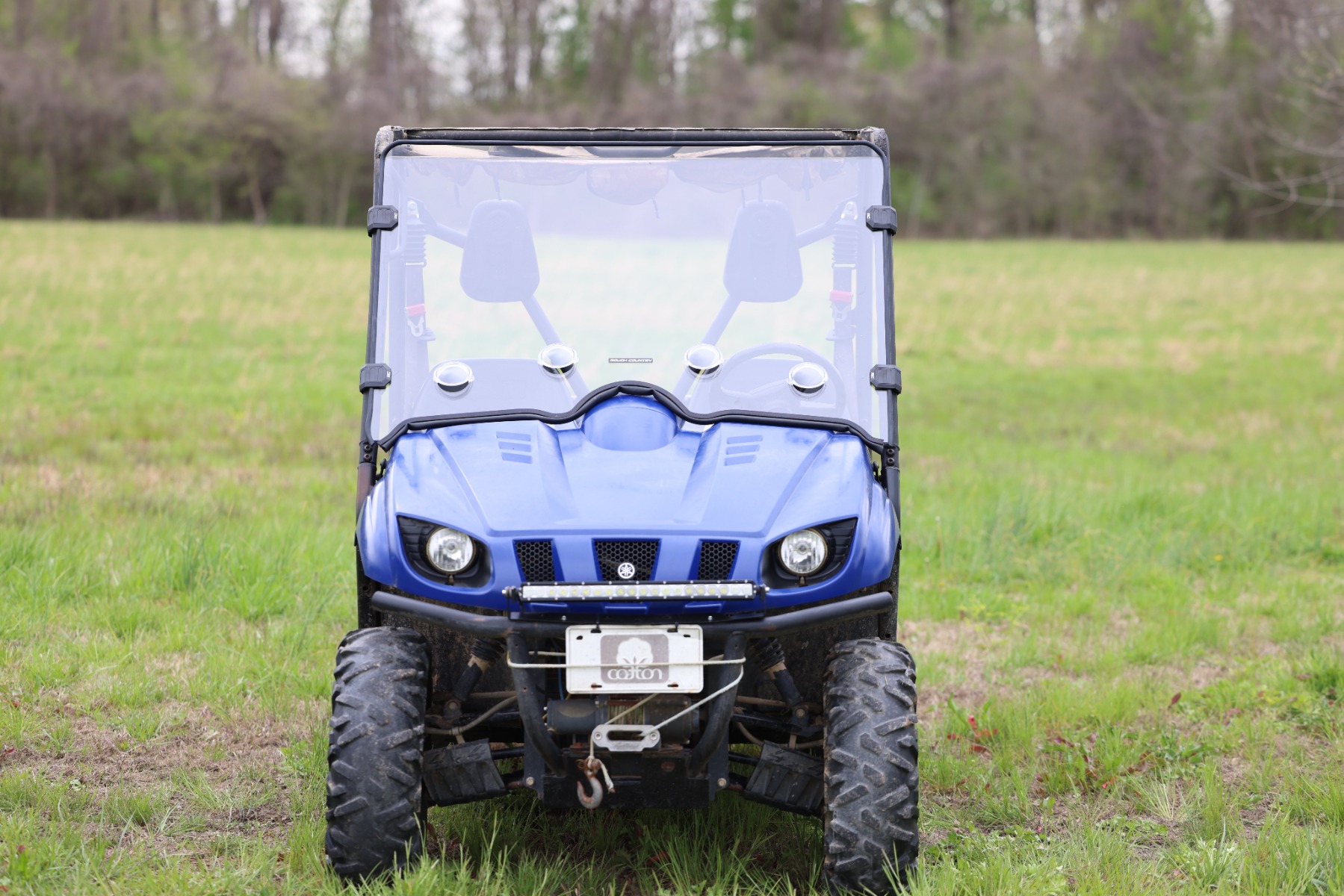 Rough Country Vented Full Windshield Scratch Resistant Yamaha Rhino 450/Rhino 700