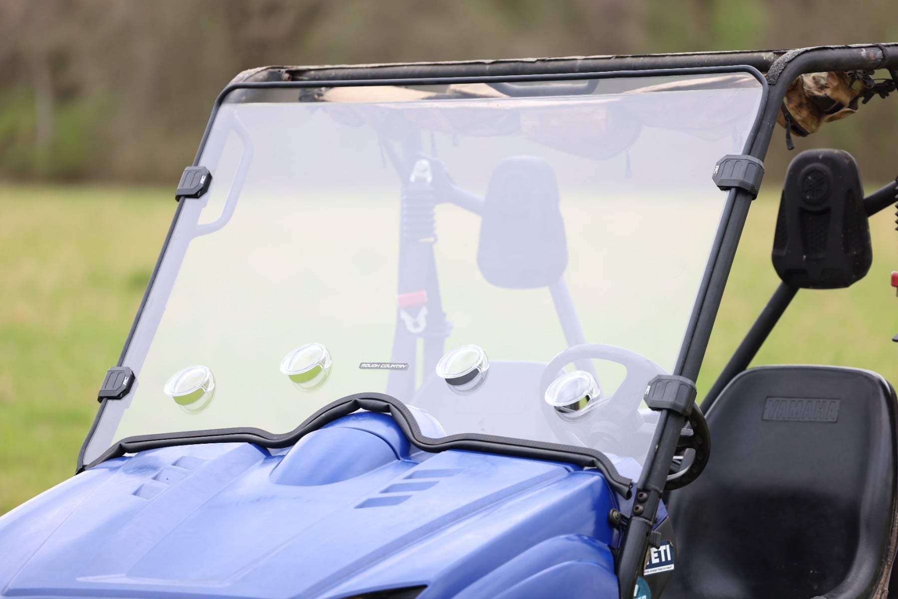 Rough Country Vented Full Windshield Scratch Resistant Yamaha Rhino 450/Rhino 700