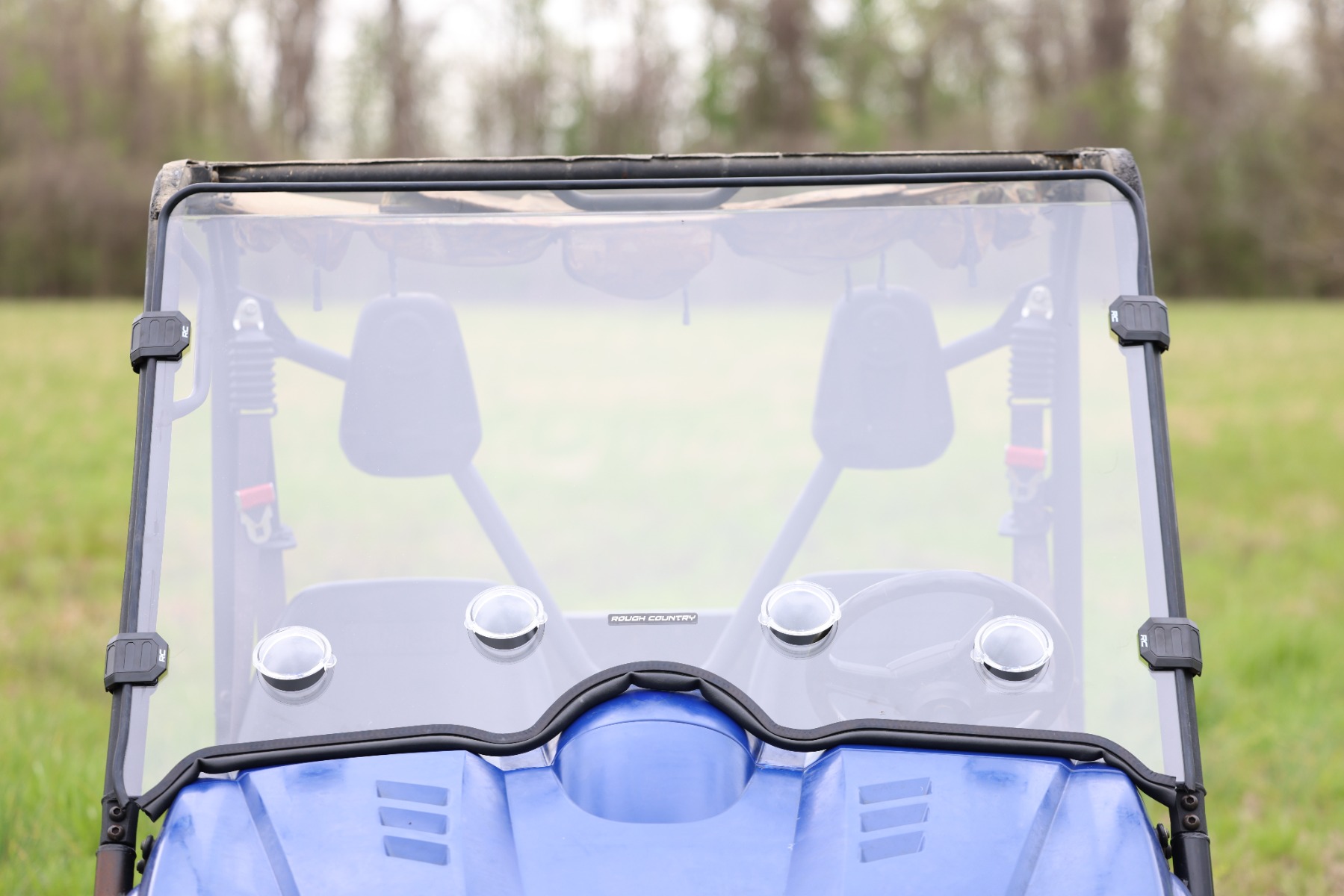 Rough Country Vented Full Windshield Scratch Resistant Yamaha Rhino 450/Rhino 700
