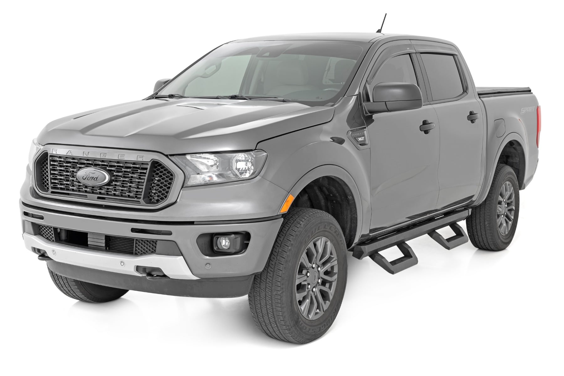 Rough Country SRX2 Adjustable Aluminum Steps Ford Ranger 2WD/4WD (2019-2026)