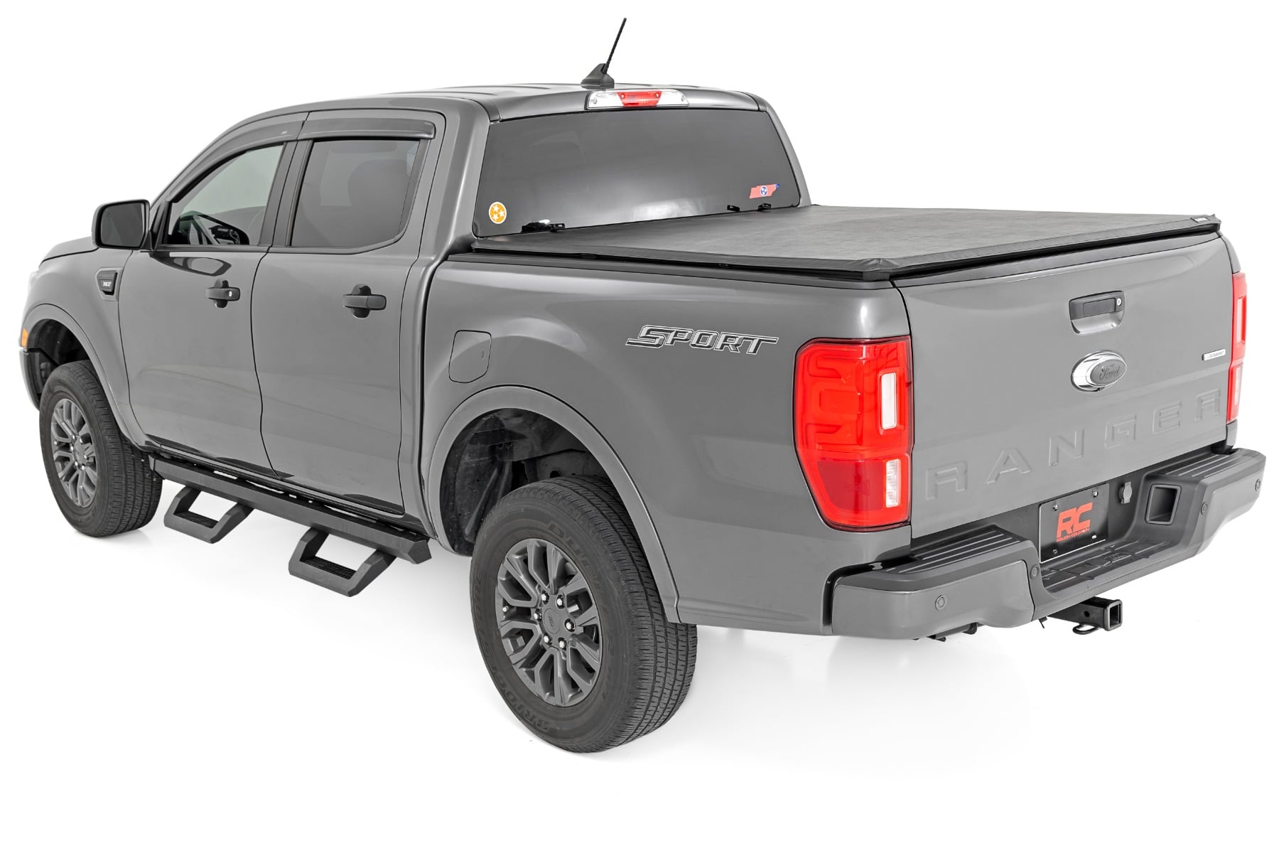 Rough Country SRX2 Adjustable Aluminum Steps Ford Ranger 2WD/4WD (2019-2026)