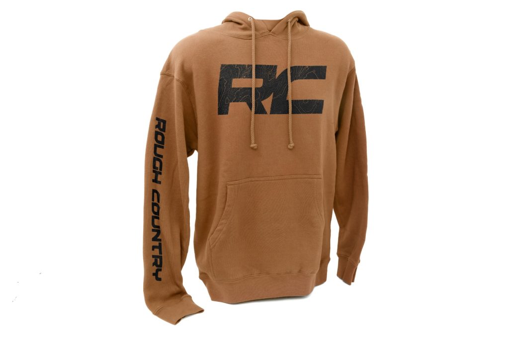 Rough Country Hoodie RC Topographical Sleeve Saddle LG