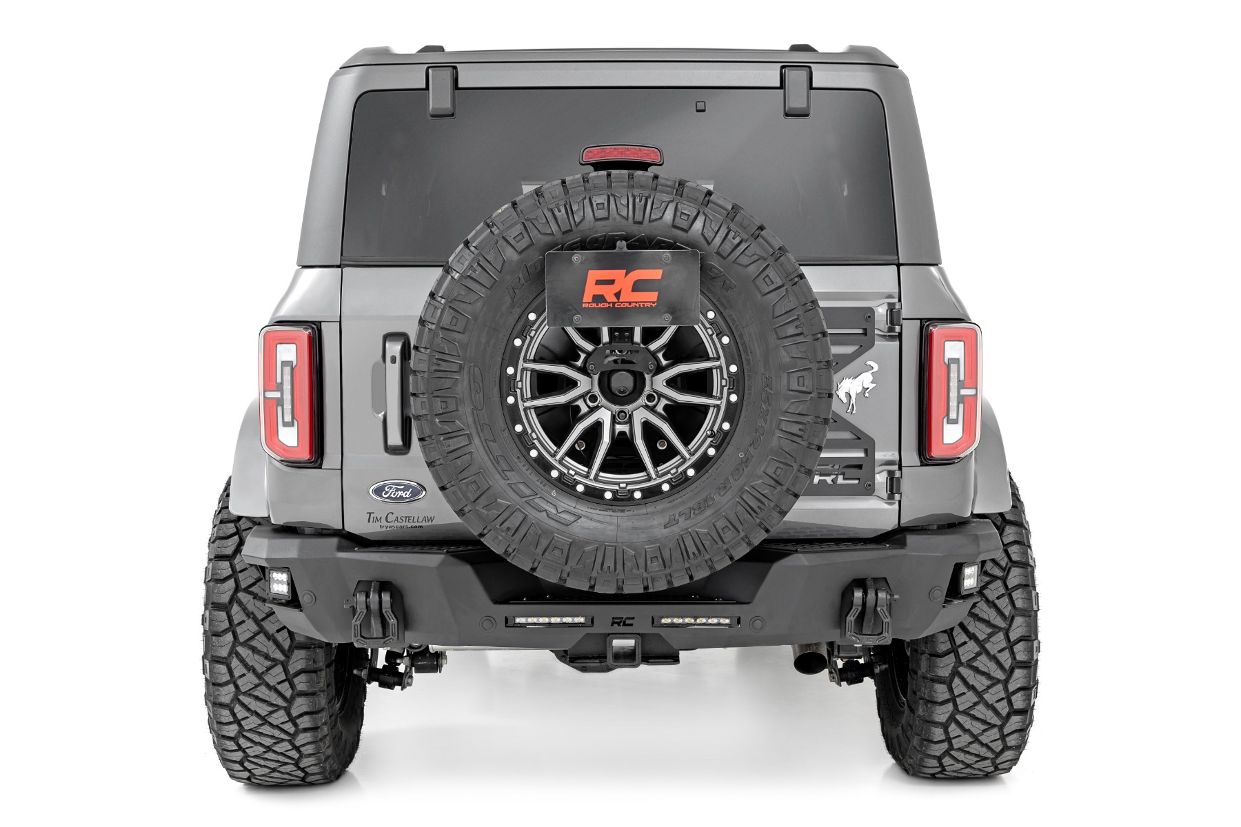 Rough Country Rear Bumper Black Series LED Flood Ford Bronco 4WD (2021-2026)