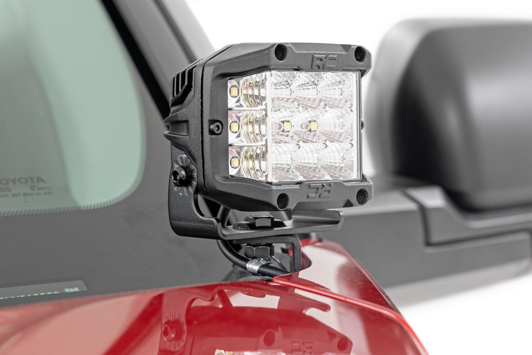 Rough Country LED Light Kit Ditch Mount 3β³ OSRAM Wide Toyota Tundra 2WD/4WD (22-26)