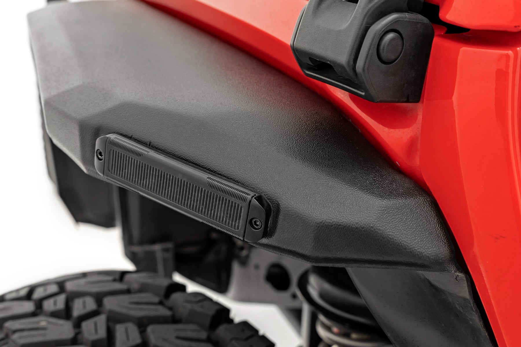 Rough Country High Clearance LED Flat Fender Flare Kit UV Treated Jeep Wrangler JL (2018-2026)