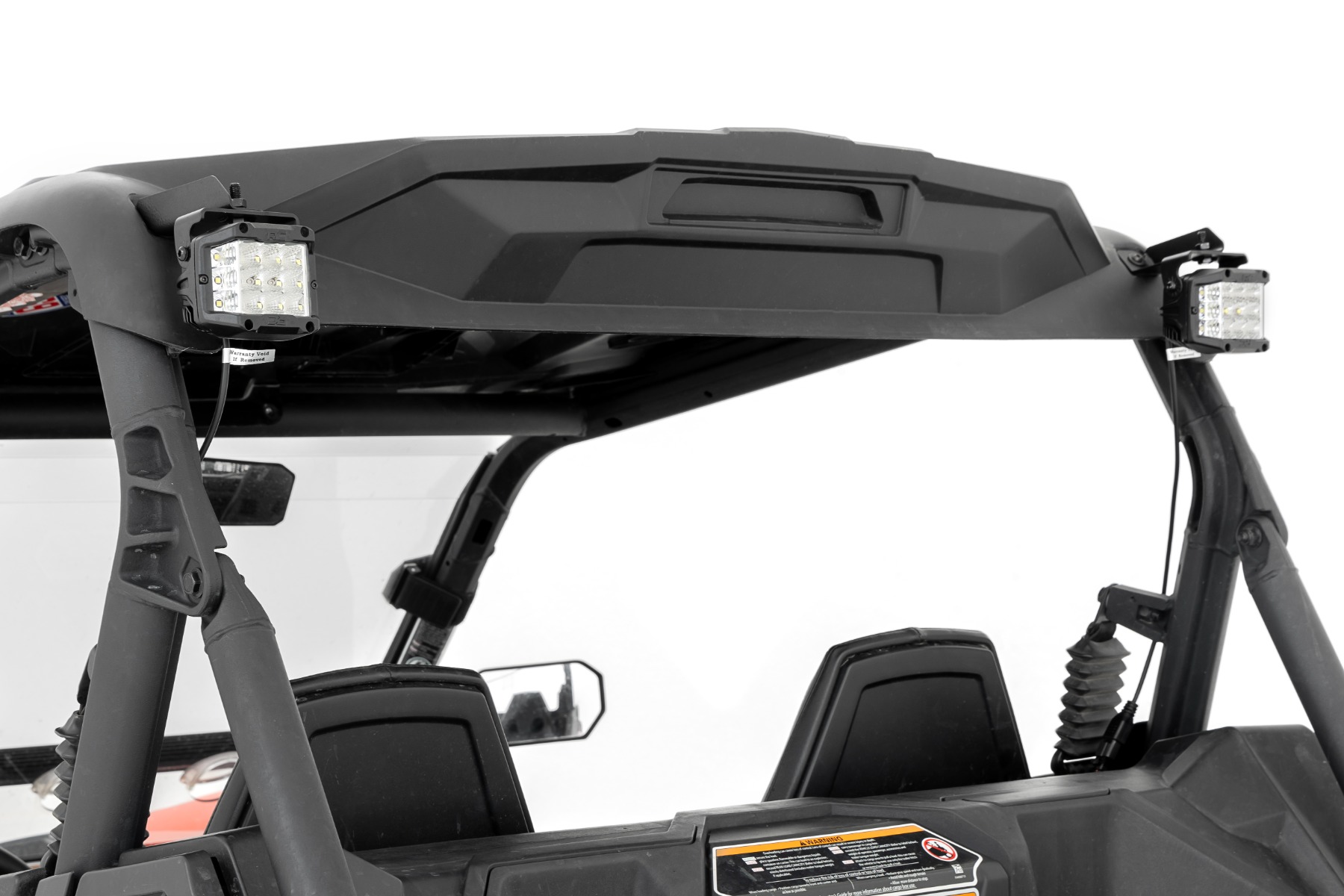 Rough Country LED Light Kit Rear Mount 2β³ Black Pair Spot Can-Am Maverick Sport 1000R