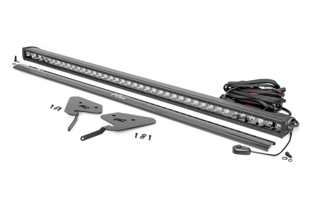 Rough Country LED Light Kit 30 Inch Black Series Front Mount Polaris RZR Turbo S4