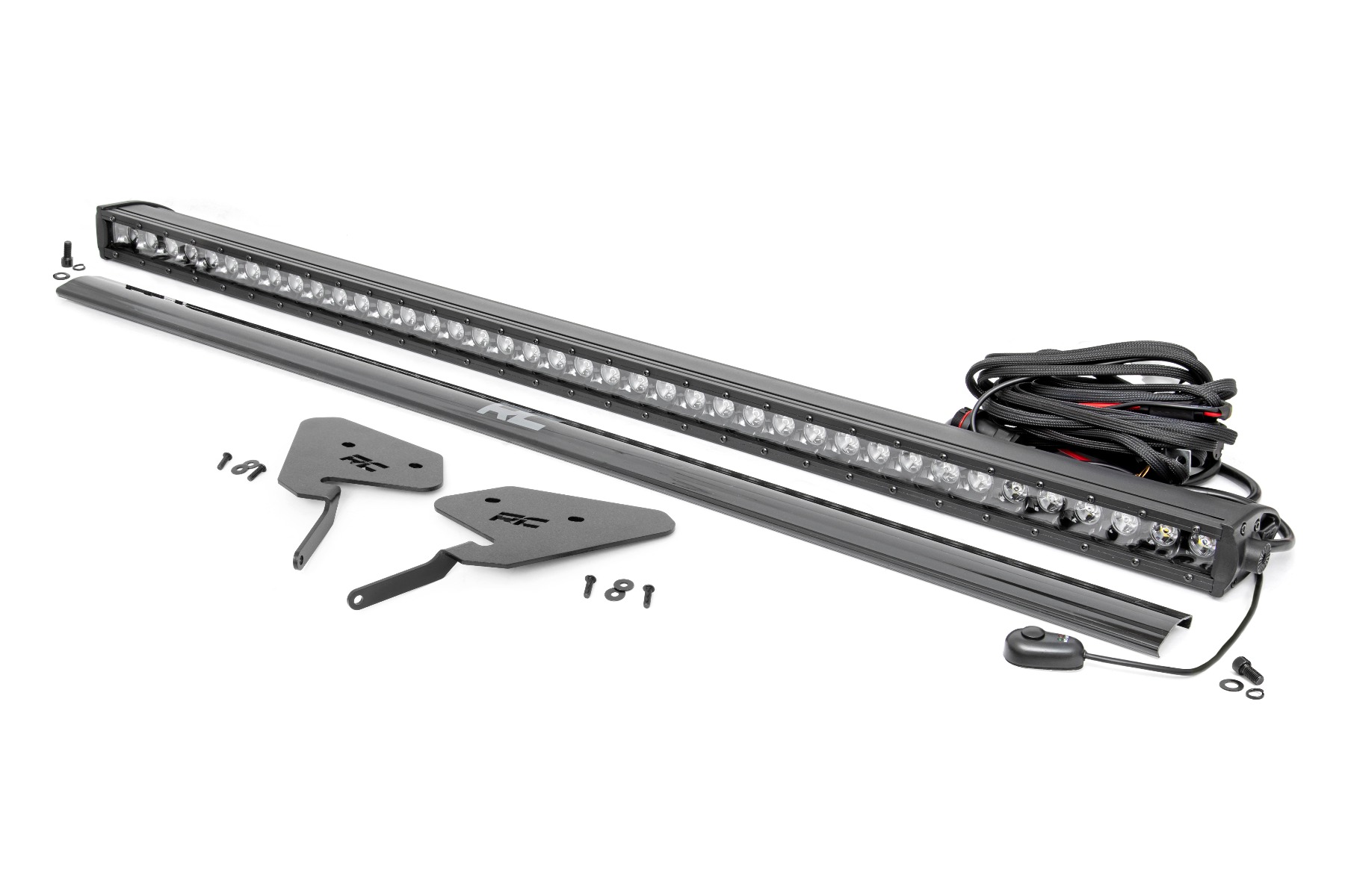 Rough Country LED Light Kit 30 Inch Black Series Front Mount Polaris RZR Turbo S4