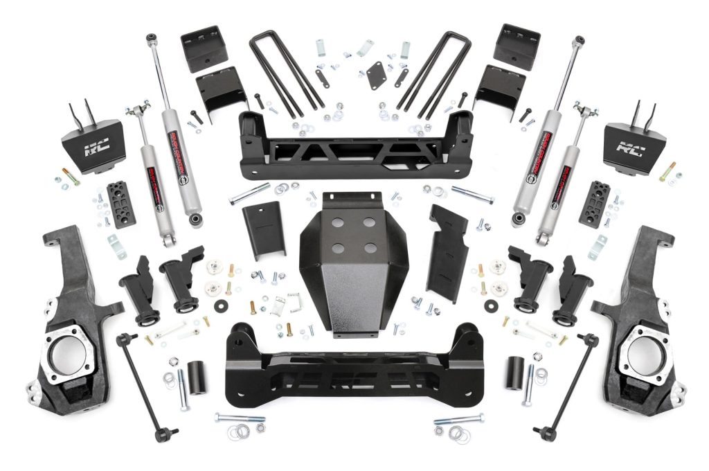 Rough Country 5 Inch Lift Kit Torsion Drop w/ Overloads Chevy/GMC 2500HD/3500HD (20-26)