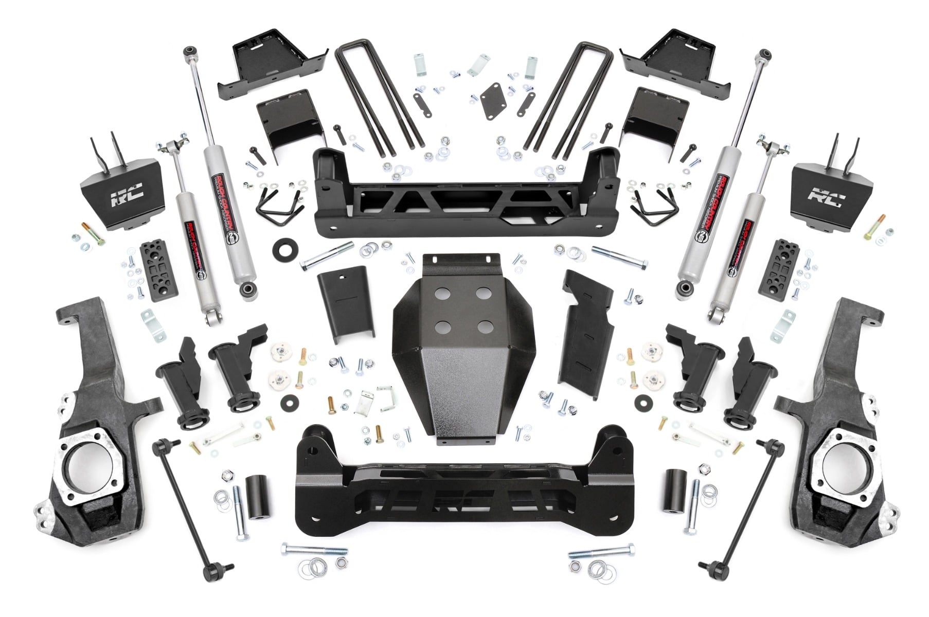 Rough Country 7 Inch Lift Kit Torsion Drop Chevy/GMC 2500HD/3500HD (20-26)
