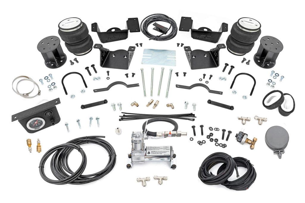 Rough Country Air Spring Kit w/compressor 3-5 Inch Lift Kit Chevy/GMC 2500HD/3500HD (20-26)