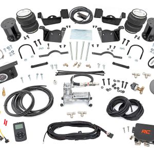 Rough Country Air Spring Kit w/compressor Wireless Controller 7 Inch Lift Kit Chevy/GMC 2500HD/3500HD (20-25