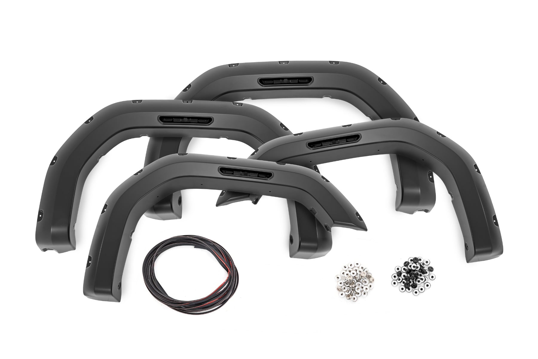 Rough Country Pocket Fender Flares G9K Satin Steel GMC Sierra 2500 HD/Sierra 3500 HD (20-26)