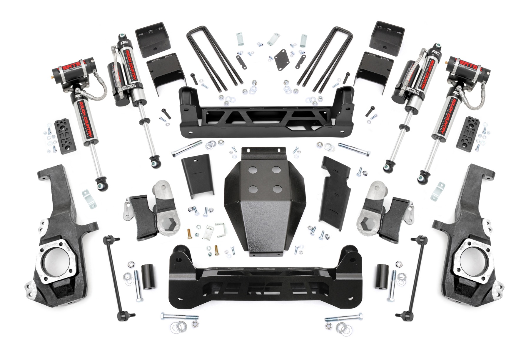 Rough Country 5 Inch Lift Kit NTD Vertex Shocks Chevy/GMC 2500HD/3500HD (20-26)