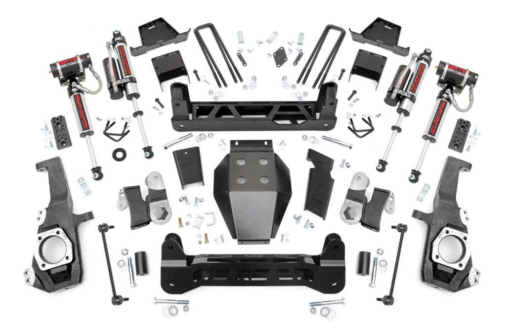 Rough Country 7 Inch Lift Kit NTD Vertex Shocks Chevy/GMC 2500HD/3500HD (20-26)
