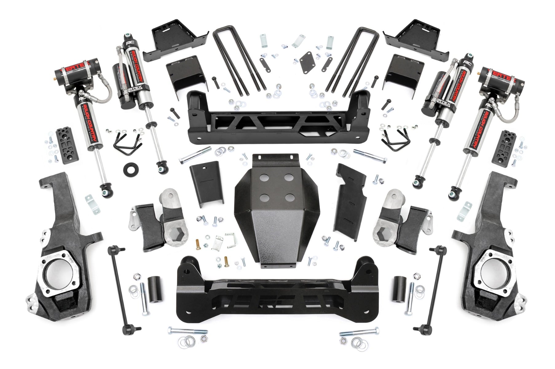 Rough Country 7 Inch Lift Kit NTD Vertex Shocks Chevy/GMC 2500HD/3500HD (20-26)