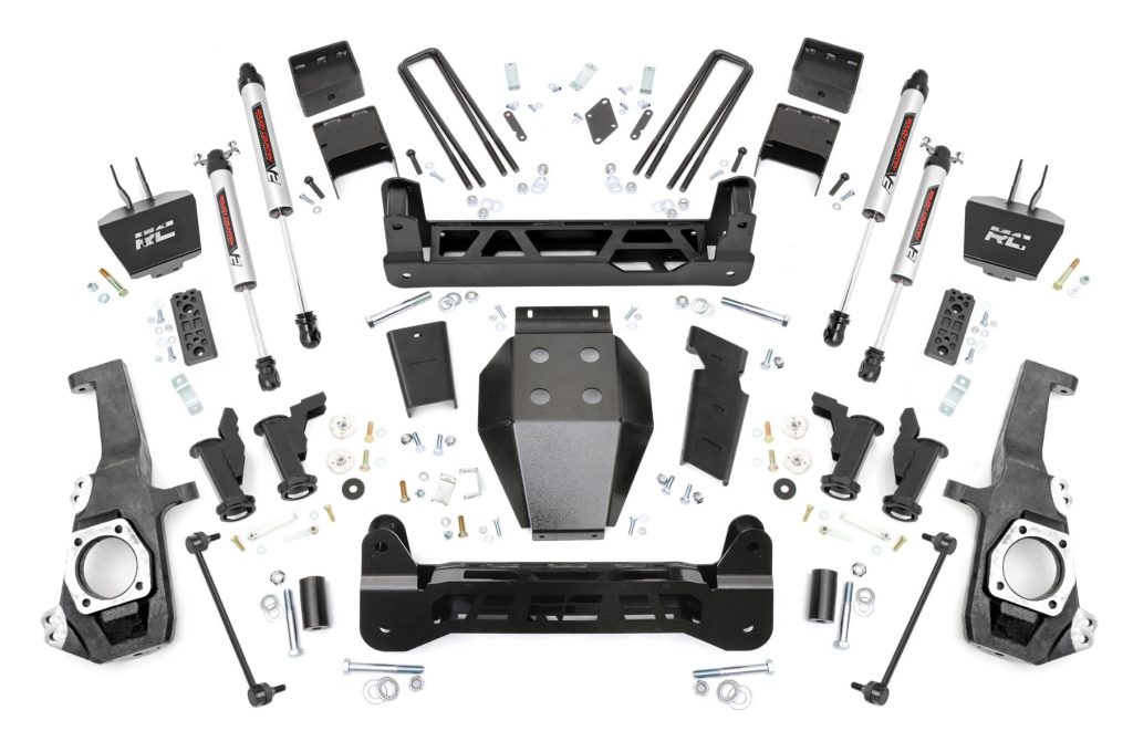 Rough Country 5 Inch Lift Kit Torsion Drop V2 w/ Overloads Chevy/GMC 2500HD/3500HD (20-26)
