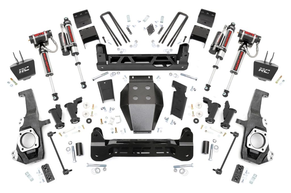 Rough Country 5 Inch Lift Kit Torsion Drop Vertex w/ Overloads Chevy/GMC 2500HD/3500HD (20-26)