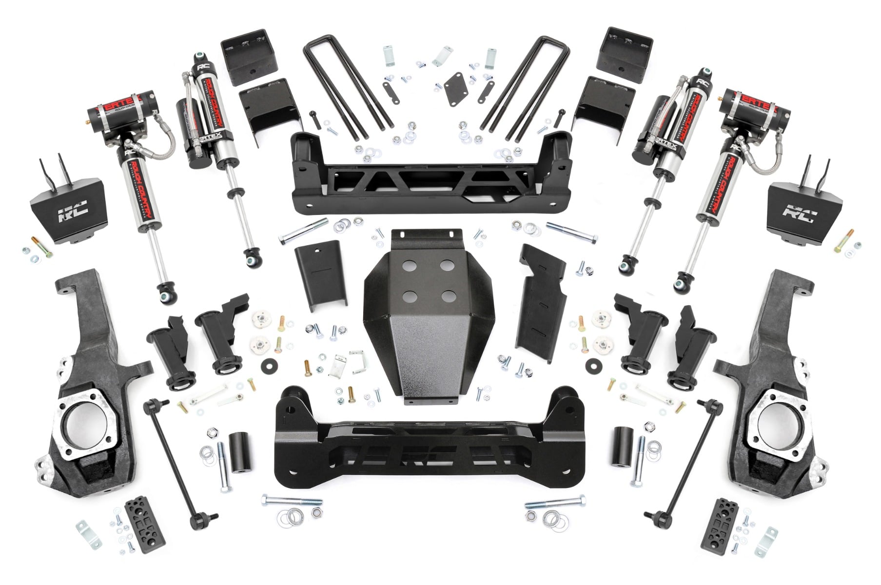 Rough Country 5 Inch Lift Kit Torsion Drop Vertex w/ Overloads Chevy/GMC 2500HD/3500HD (20-26)