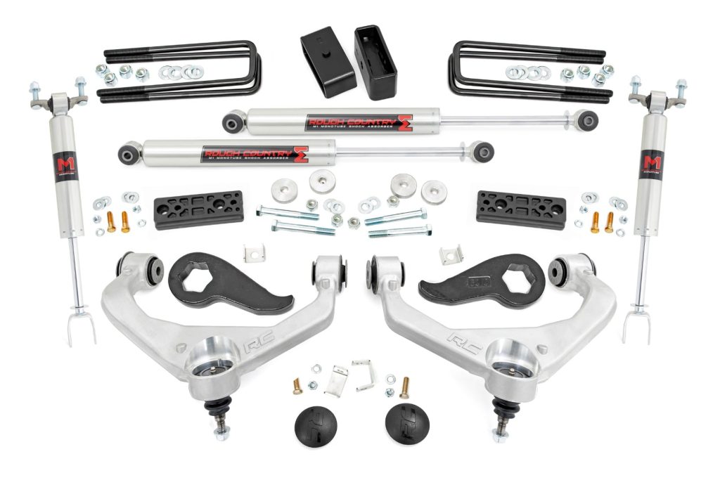 Rough Country 3 Inch Lift Kit UCAs M1 Chevy/GMC Sierra 3500 HD/Silverado 3500 HD (20-26)
