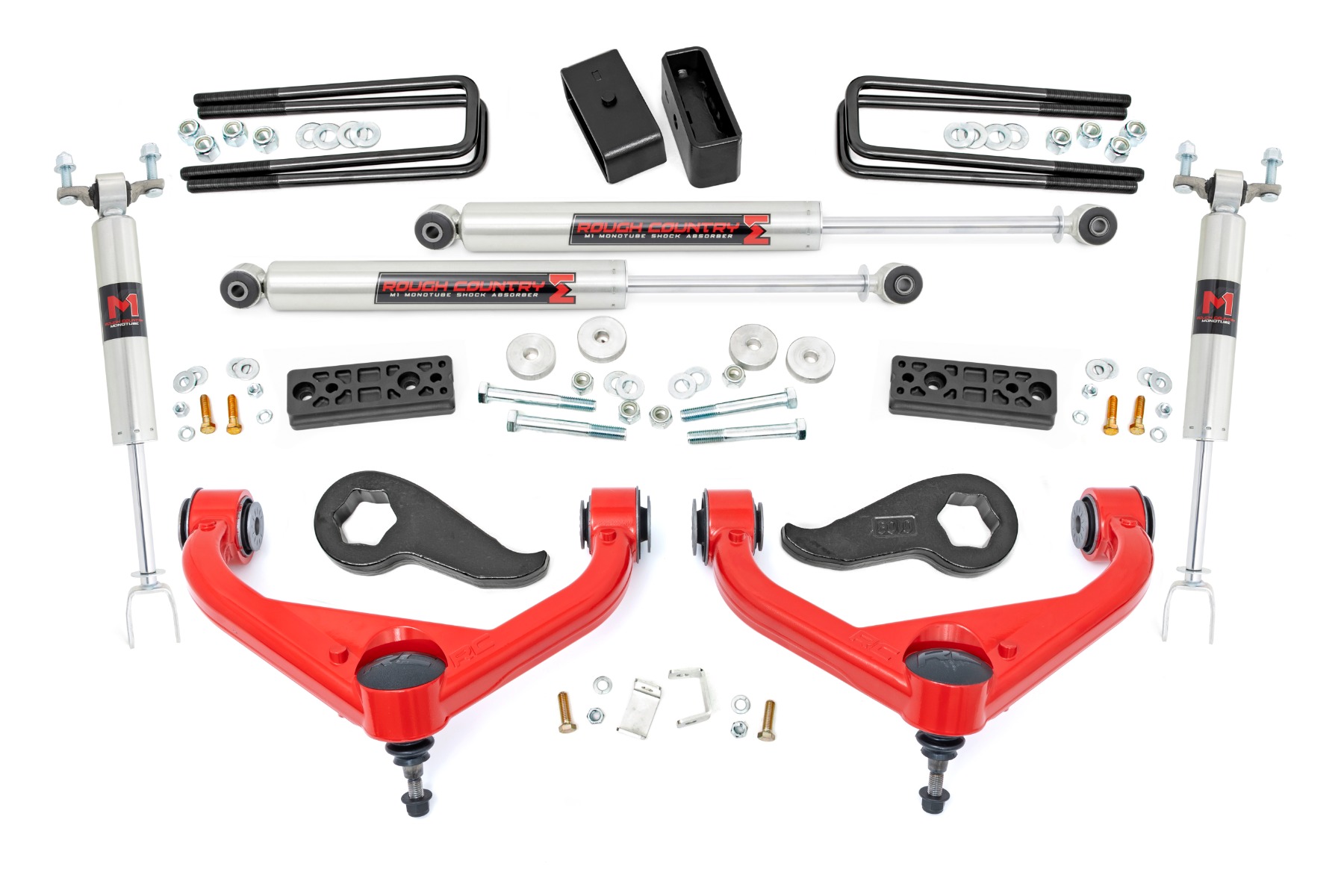 Rough Country 3 Inch Lift Kit UCAs M1 Chevy/GMC Sierra 3500 HD/Silverado 3500 HD (20-26)