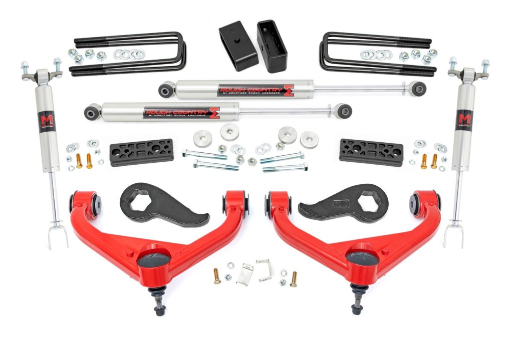 Rough Country 3 Inch Lift Kit UCAs M1 Chevy/GMC 2500HD/3500HD (20-26)
