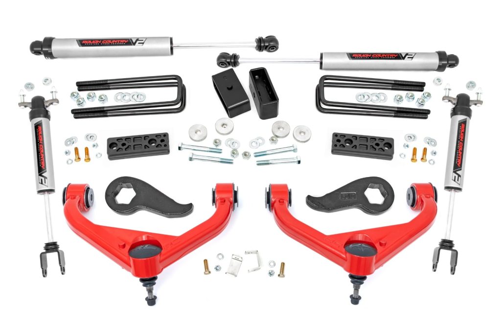 Rough Country 3 Inch Lift Kit UCAs V2 Chevy/GMC 2500HD/3500HD (20-26)