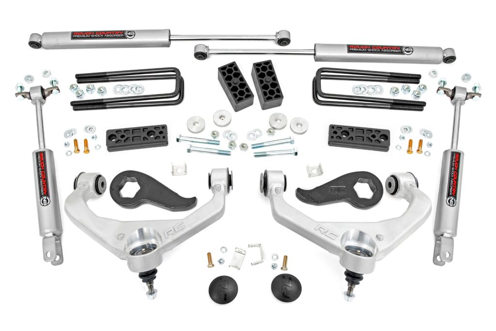 Rough Country 3 Inch Lift Kit Chevy/GMC Sierra 3500 HD/Silverado 3500 HD 2WD/4WD (20-26)