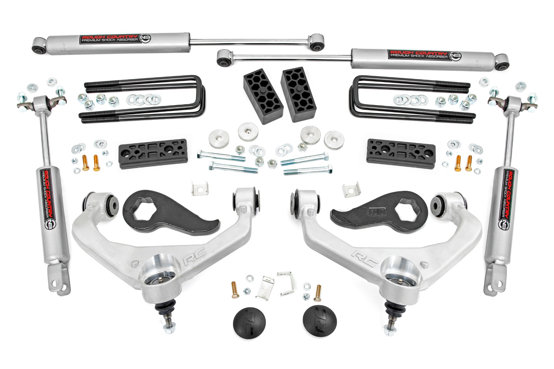 Rough Country 3 Inch Lift Kit Chevy/GMC Sierra 3500 HD/Silverado 3500 HD 2WD/4WD (20-26)