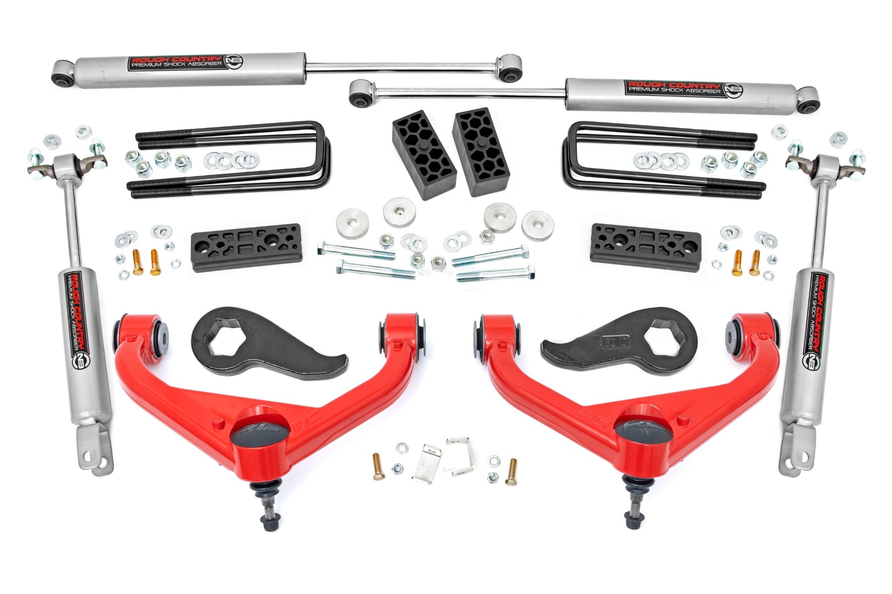 Rough Country 3 Inch Lift Kit Chevy/GMC Sierra 3500 HD/Silverado 3500 HD 2WD/4WD (20-26)