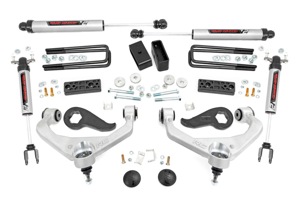 Rough Country 3 Inch Lift Kit UCAs V2 Chevy/GMC Sierra 3500 HD/Silverado 3500 HD (20-26)