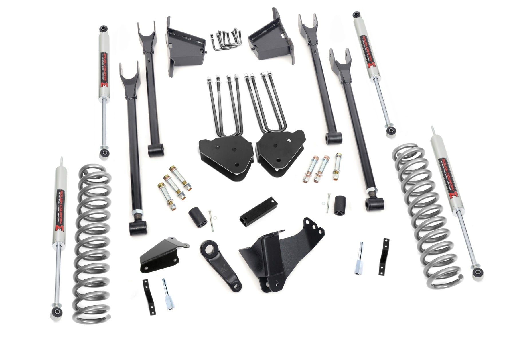 Rough Country 8 Inch Lift Kit 4 Link RR Blocks M1 Ford F-250/F-350 Super Duty (05-07)