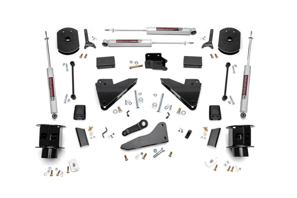Rough Country 5 Inch Lift Kit FR Spacer Radius Arm Drop Ram 2500 4WD (2014-2018)