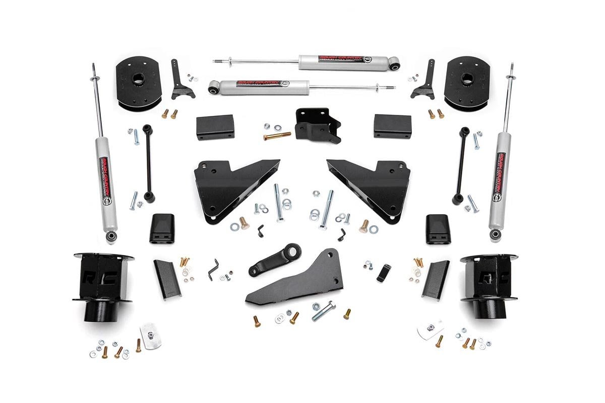 Rough Country 5 Inch Lift Kit FR Spacer Radius Arm Drop Ram 2500 4WD (2014-2018)