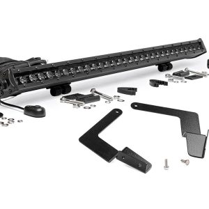 Rough Country LED Light Kit Lower Grille Mount 30β³ Black Single Row Toyota Tacoma (16-23)