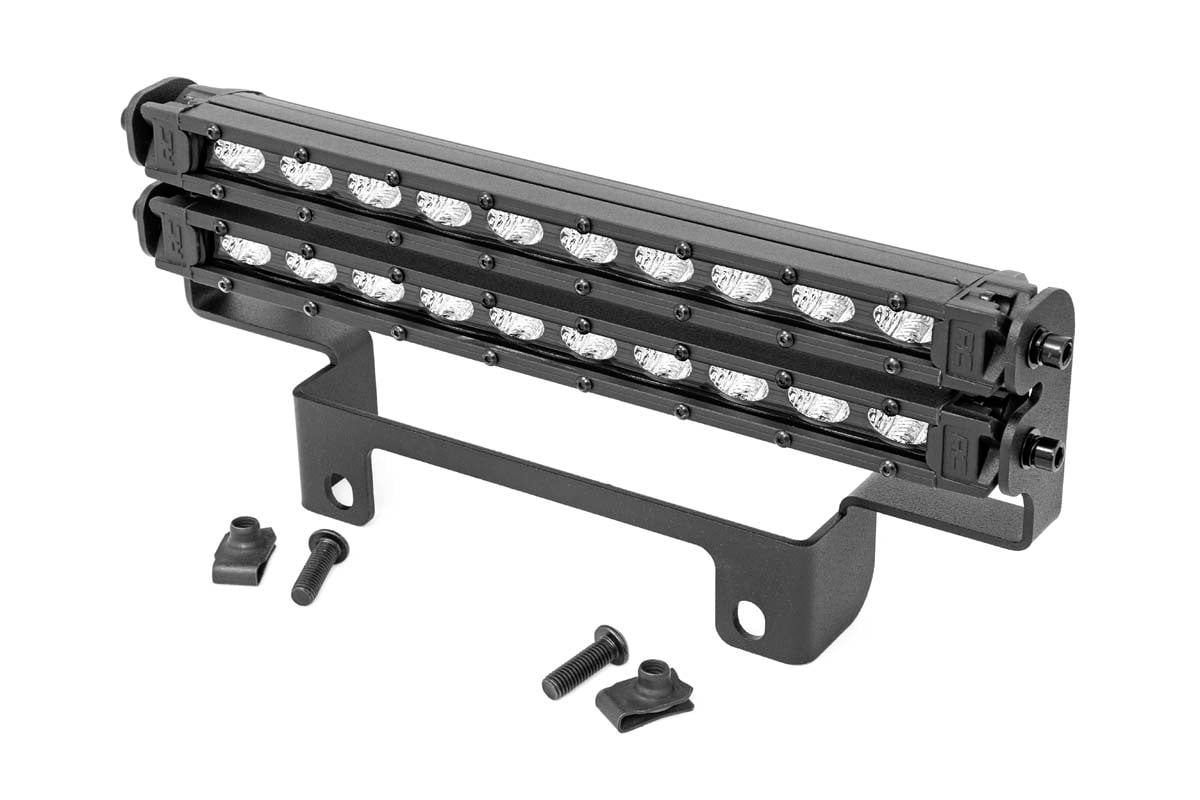 Rough Country LED Light Kit Bumper Mount 10β³ Black Slimline Pair Honda Pioneer 1000
