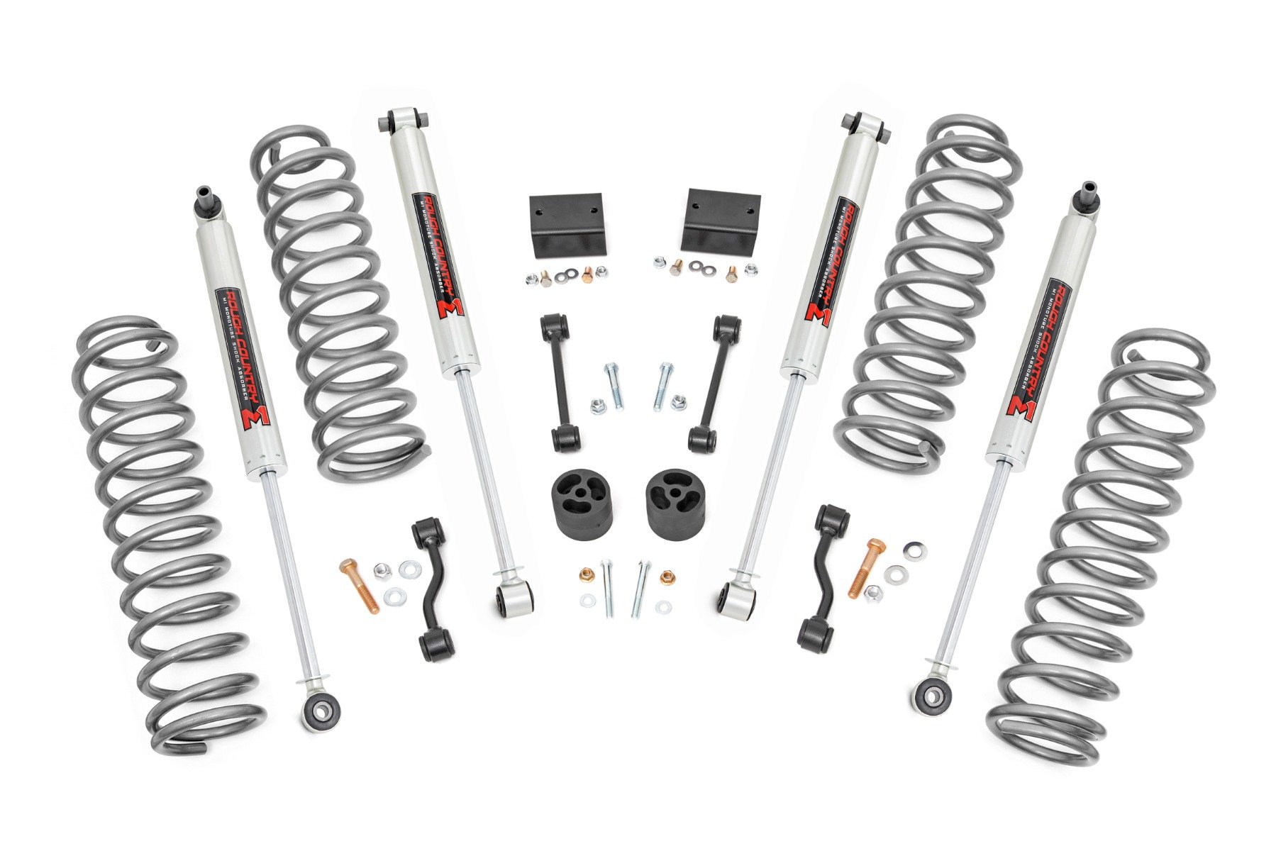 Rough Country 2.5 Inch Lift Kit Coils M1 Jeep Wrangler JL 4WD (2024-2026)