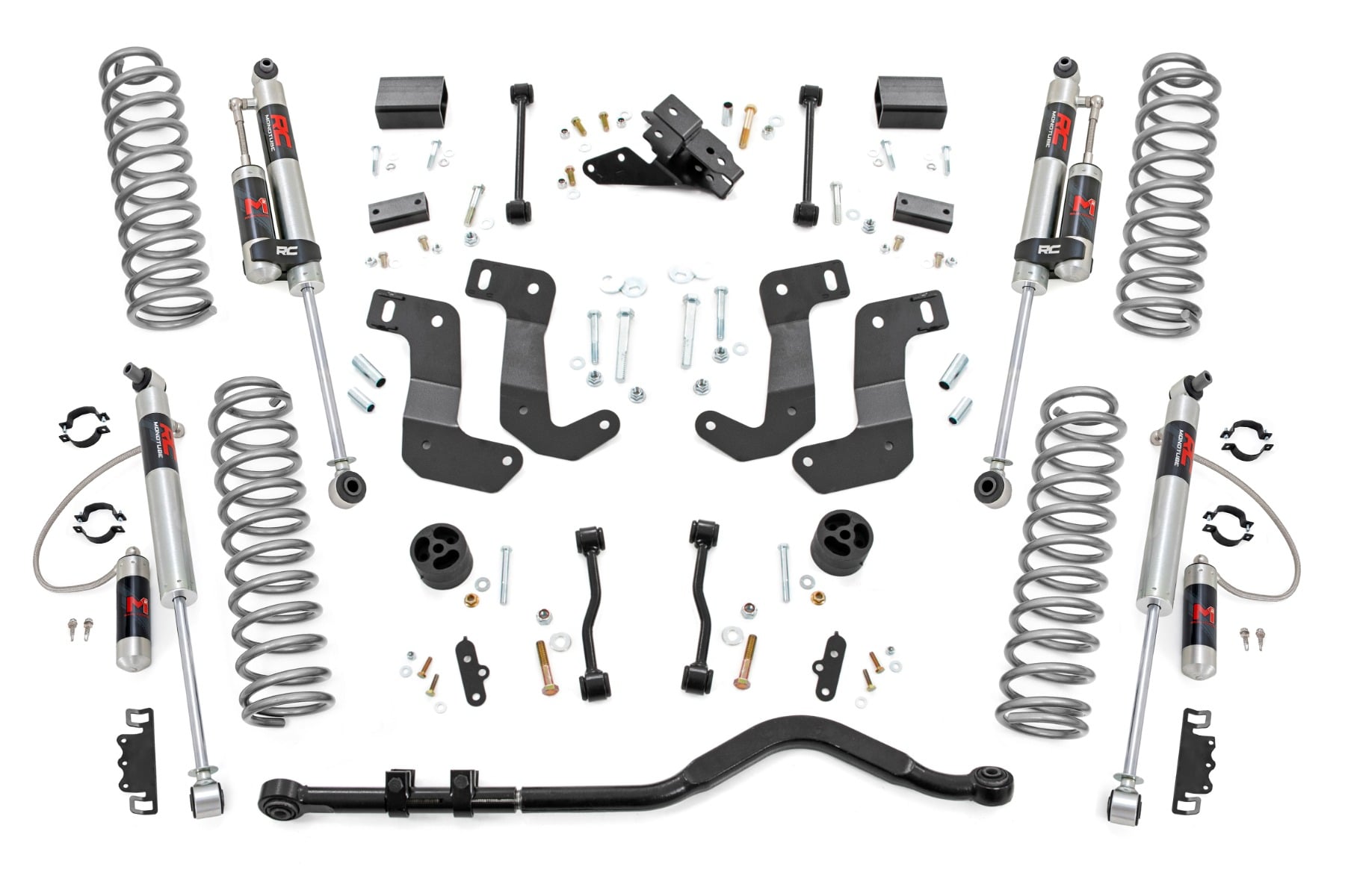 Rough Country 3.5 Inch Lift Kit C/A Drop Stage 1 M1R Jeep Wrangler JL 4WD (24-25)