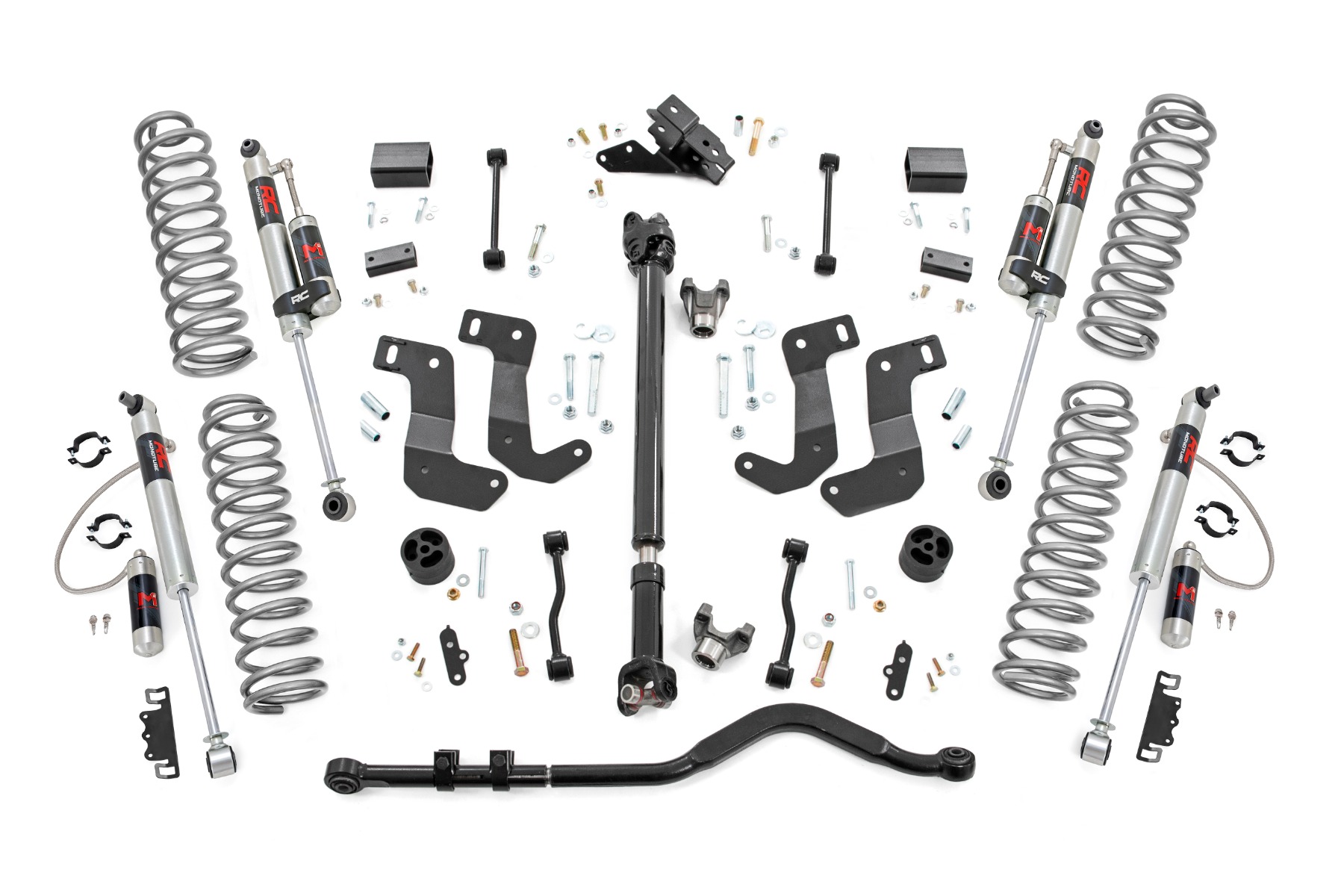 Rough Country 3.5 Inch Lift Kit C/A Drop FR D/S M1R Jeep Wrangler JL 4WD (18-23)