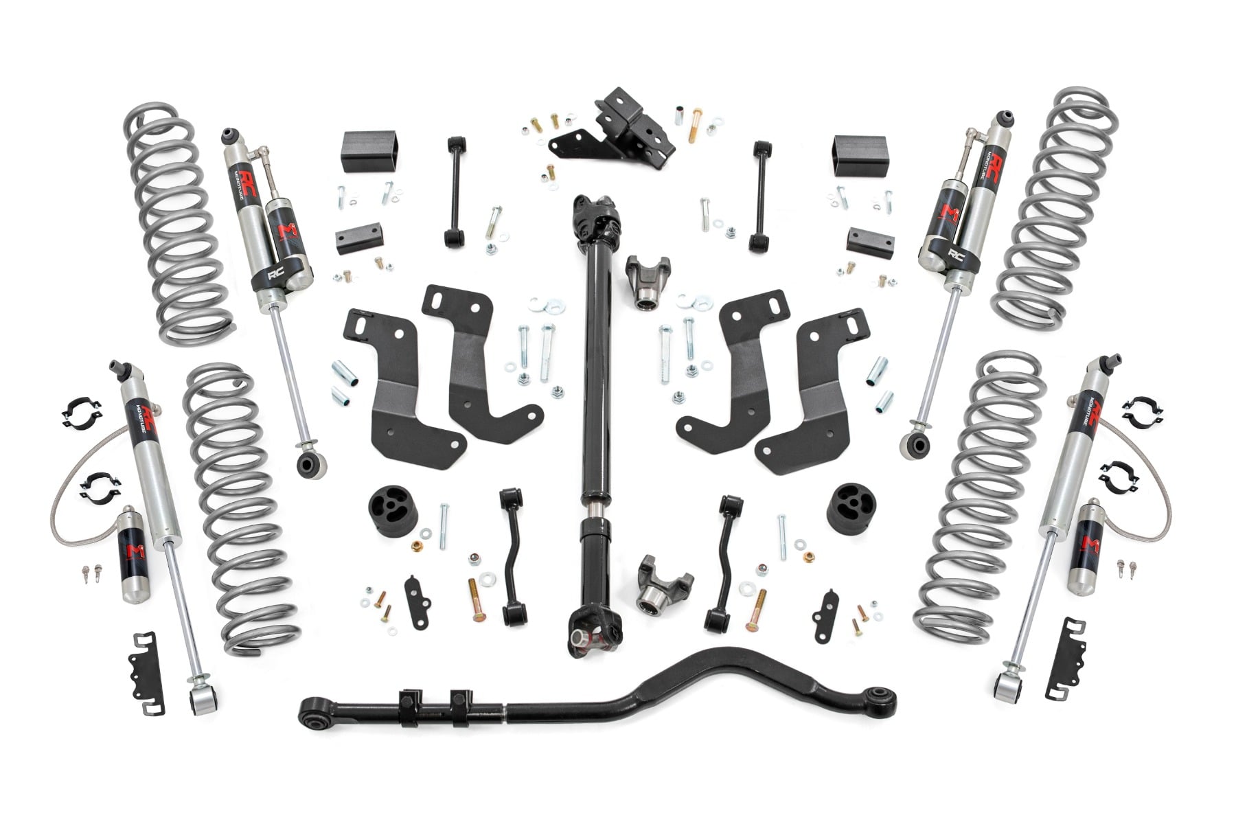 Rough Country 3.5 Inch lift Kit C/A Drop FR D/S M1R Jeep Wrangler Unlimited (24-26)