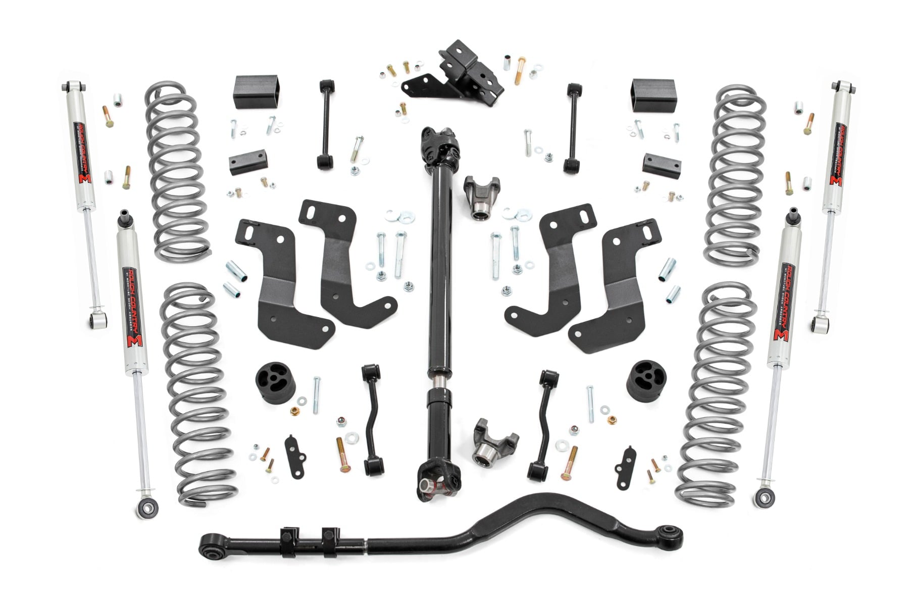 Rough Country 3.5 Inch Lift Kit C/A Drop FR D/S M1 Jeep Wrangler JL 4WD (2018-2023)