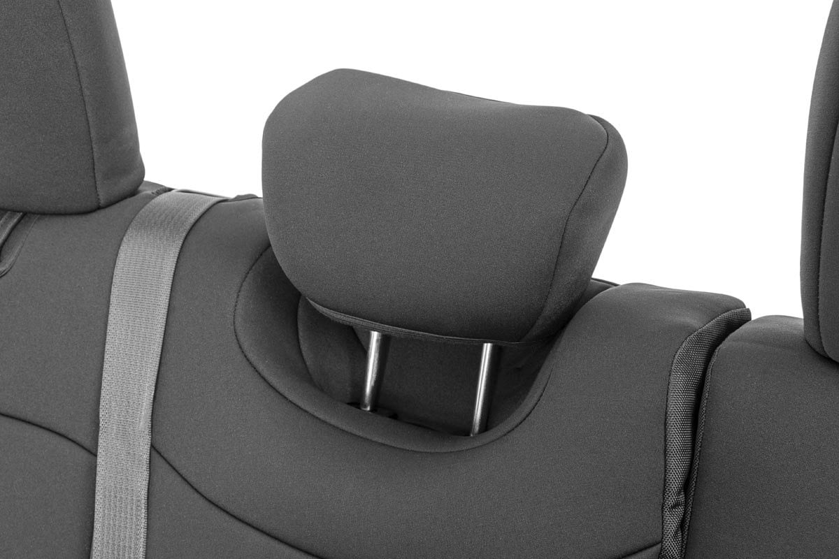 Rough Country Seat Covers Front and Rear Jeep Wrangler Unlimited 4WD (2018-2026)