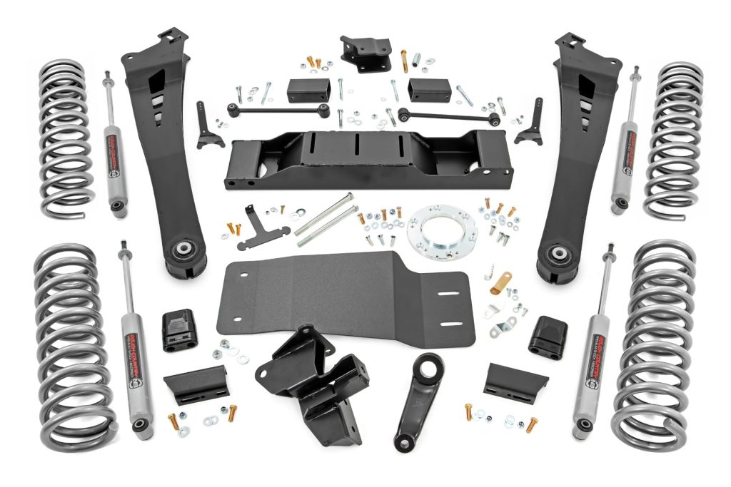 Rough Country 5 Inch Lift Kit Dual Rate Coils Non-AISIN Ram 2500 4WD (2019-2024)