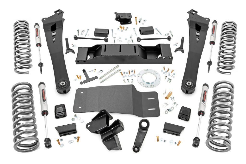 Rough Country 5 Inch Lift Kit Dual Rate Coils V2 Non-AISIN Ram 2500 4WD (2019-2024)